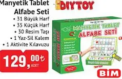 DİYTOY MANYETİK TABLET ALFABE SETİ